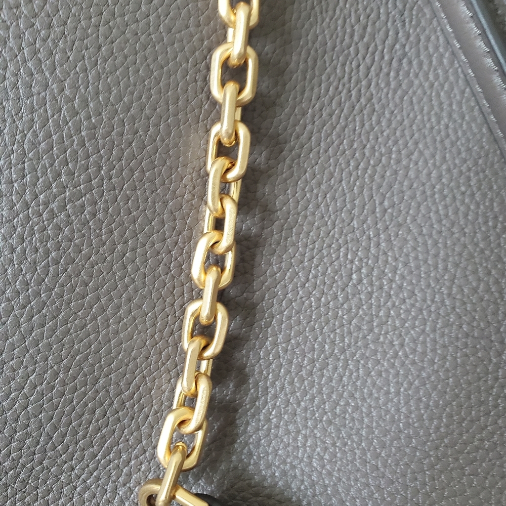 Sold!!Tory Burch grey leather tote bag - Picture 5 of 13